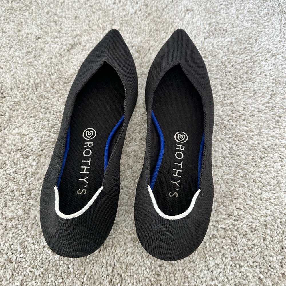 Roth flat black shoe comfy